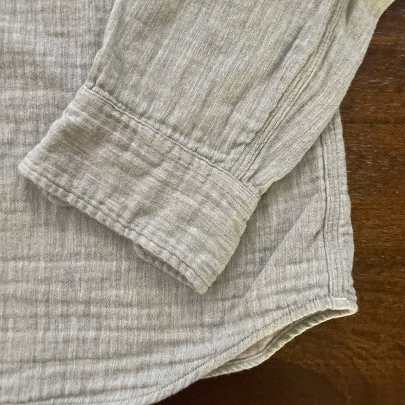 Vineyard Vines Double Cloth Shirt Button Up Gray Long Sleeve Men  Size M Cotton - Picture 4 of 10